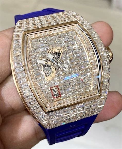 richard mille iced out uhr